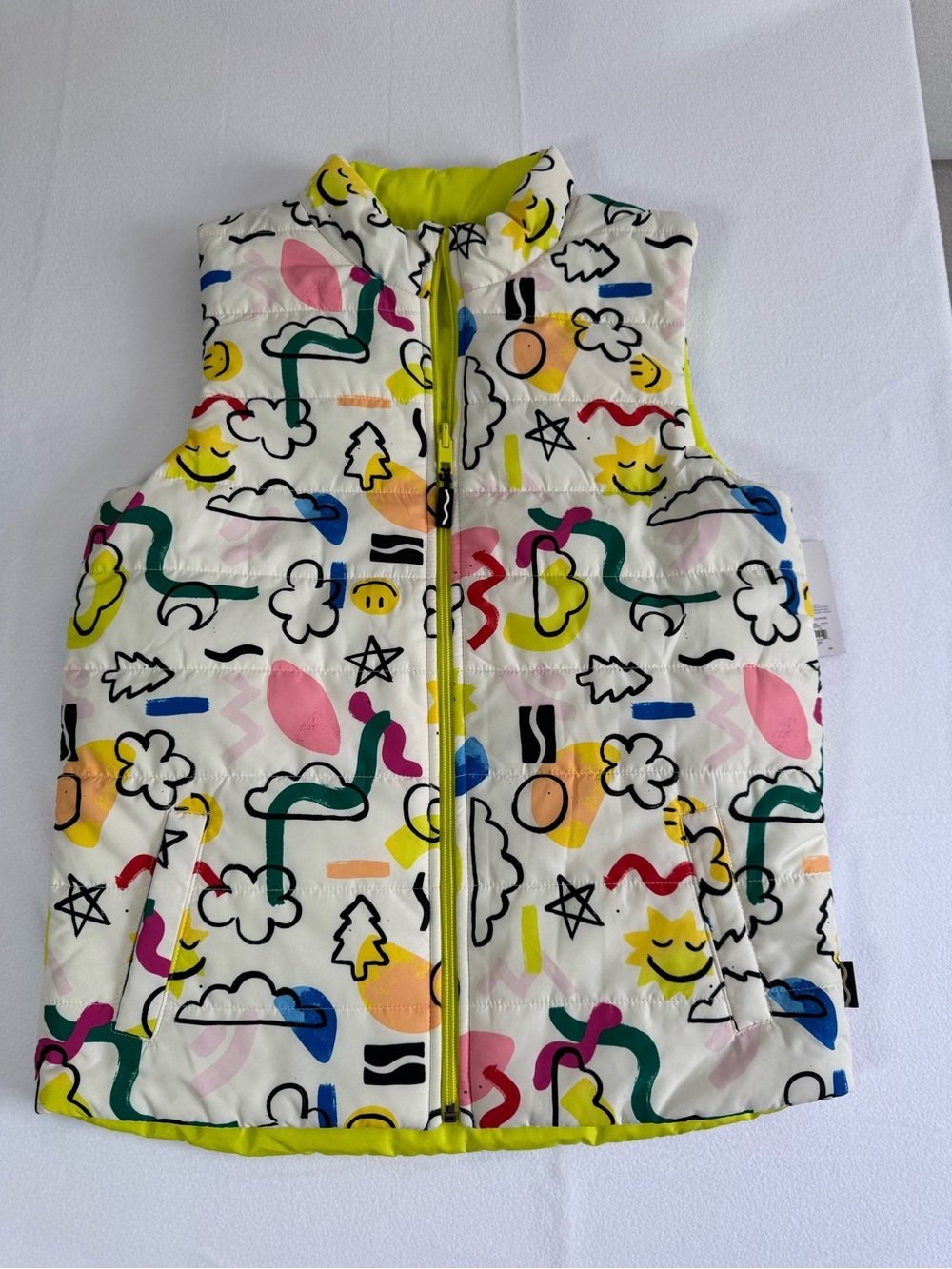 Crayola Rainbow Accent Puff Vest Youth Size Large (14/16)